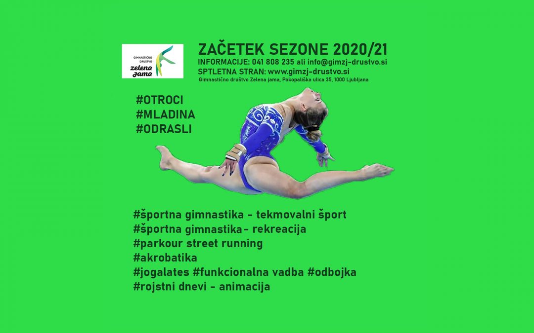 ZAČETEK VADB V SEZONI 2020/21